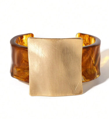 310526-14 IMPORTADO BRACELETE EM ACRILICO GEOMETRICO