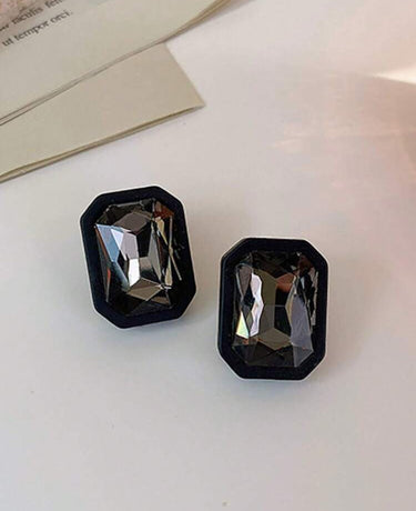 10042025-6 IMPORTADO BRINCO CRISTAL VINTAGE PRETO