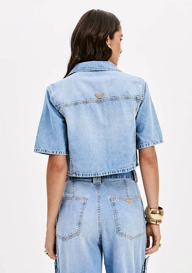 501CA000641 - LP CAMISA JEANS MANGA CURTA
