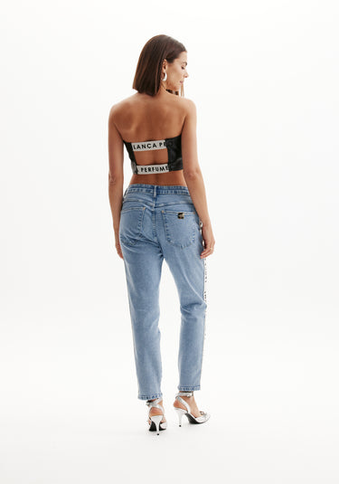 501CF007366 - LP CALÇA JEANS ESCRITA LATERAL LP