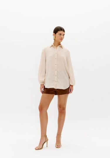 502CA001670 LP CAMISA OVERSIZED TEXTURIZADA