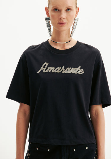 502TS004304 - AMARANTE T-SHIRT MANGA CURTA BORDADA