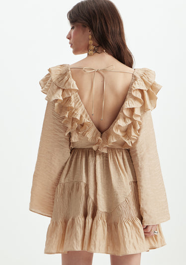 502VE007624 - LP VESTIDO CURTO COM BABADOS
