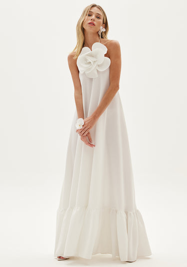 502VE007694 - VESTIDO FLOR AMARANTE