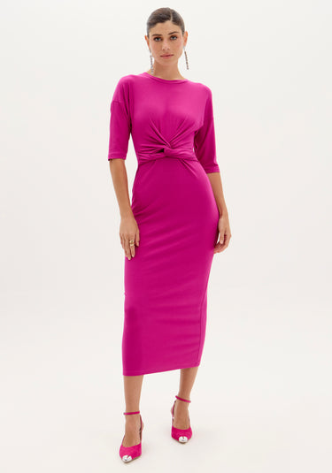 502VE009492 - LP VESTIDO CANELADO SUPER MIDI TORÇÃO