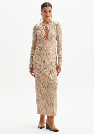 502VE009669 - AMARANTE VESTIDO MANGA LONGA