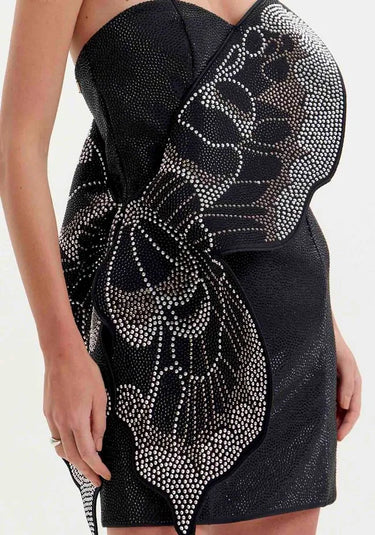 502VE009886 - LP VESTIDO CURTO COM APLICAÇÃO