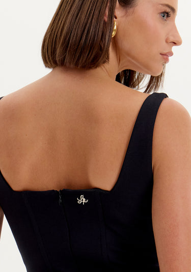 502VE009898 - LP VESTIDO CURTO COM RECORTES