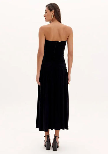 502VE010034 - LP VESTIDO MIDI DRAPEADO
