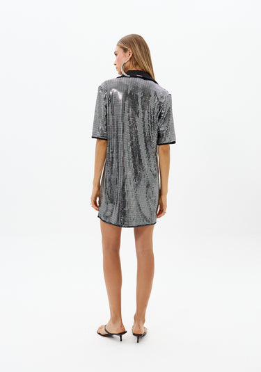 502VE011521 - MYFT VESTIDO GOLA POLO METALIZADO
