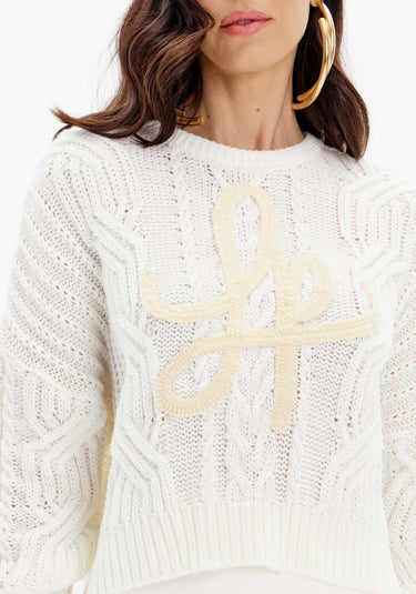 503BL001650 - LP BLUSA TRICOT MANGA LONGA COM ASSINATURA LP