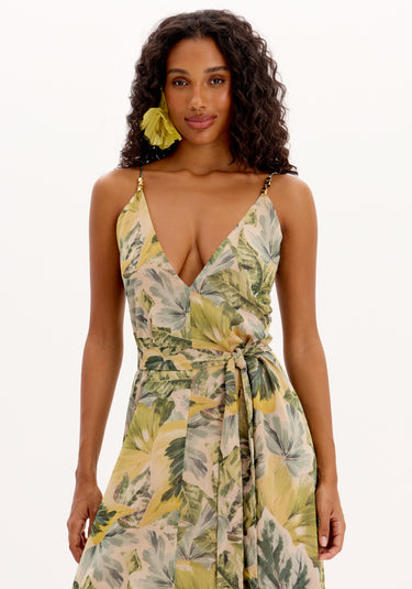 534VE000162 - LP VESTIDO LONGO ESTAMPADO FLORES