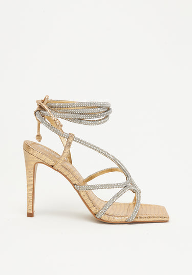 537SD000687 - SANDALIA STRASS PRAT AMARANTE