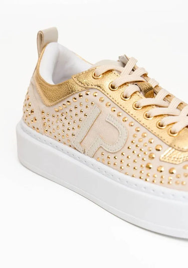 537TE001103 - LP TENIS COM BRILHO DOURADO LP