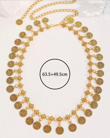 310526-3 IMPORTADO CINTO MEDALHAS VINTAGE