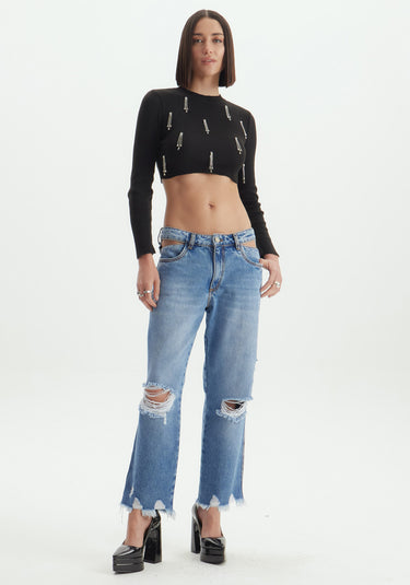 503BL001273 LP KNITTED BLOUSE