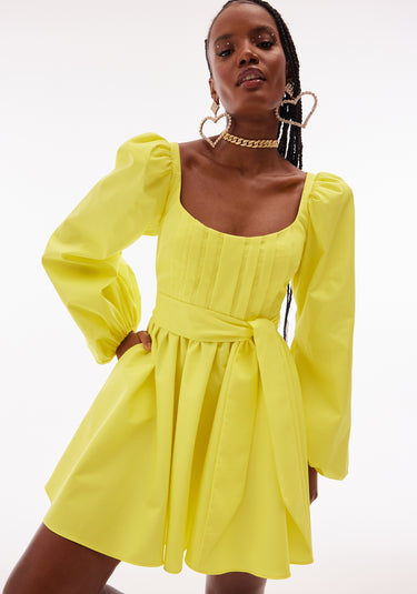 502VE007389 - VESTIDO CURTO MANGA LONGA AMARANTE