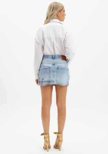501SA001107 LP SHORT JEANS SKIRT