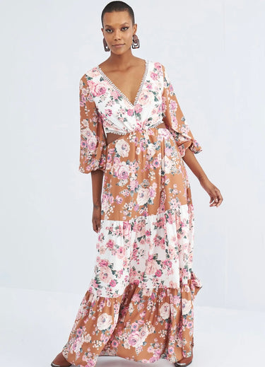 502VE004884 - LP LONG FLORAL DRESS