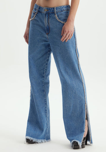 501CF005867- LP CALÇA JEANS FULL LENGHT RELAXED HIGH