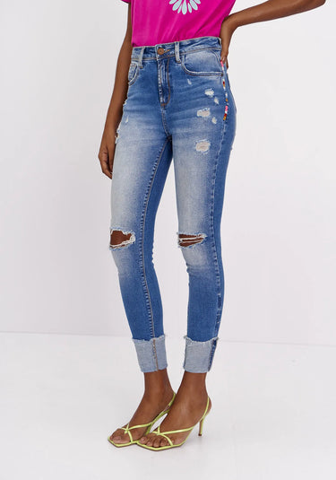 501CF004510- LP CALCA JEANS DIANA DT LATERAL 40