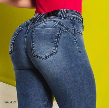 59556- PITBULL CALÇA FEMI JOGGER AZUL MEDIO