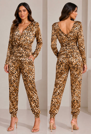 502MA000728 LP OVERALL ANIMAL PRINT