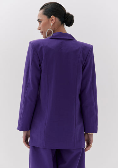 502BZ000446 - AMARANTE BLAZER OVERSIZED ALONGADO