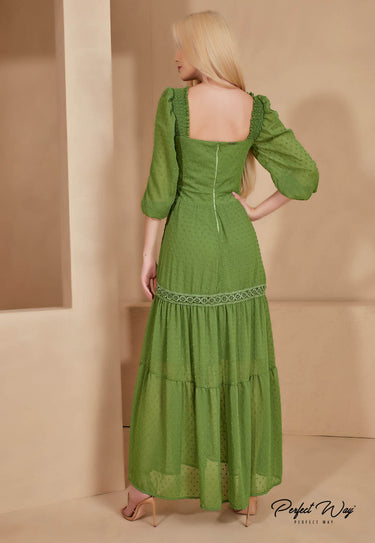 LO16196 - PW LONG DRESS WITH FITTINGS