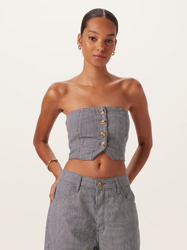 TOP31369 - DIMY TOP JEANS TOMARA QUE CAIA