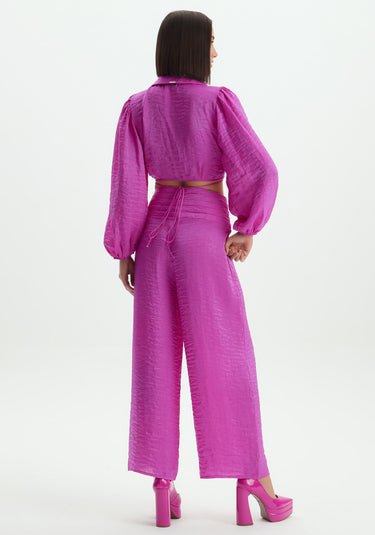 LP BLOUSE CROPPED PUFANTE LILAS P