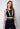 502BL002493 LP CROPPED DEC TULE BLOUSE BLACK/BR P
