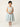 3284- IMPORTADOS VESTIDO INFANTIL FLORES BRANCO/AZUL 2