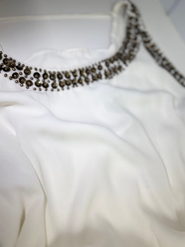 6200221 VIBER VESTIDO SOLTO ALÇA E CINTO BORDADO BR M