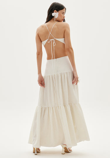 502VE007788 AMARANTE VESTIDO LONGO CRISTAL