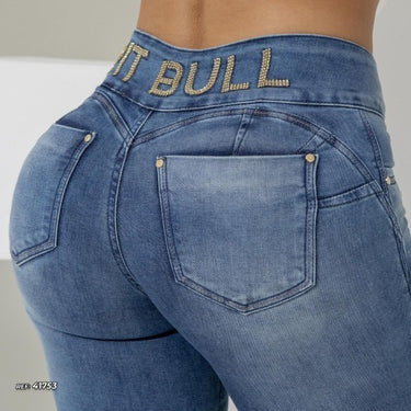 41753 PITBULL CALÇA JEABS COM BORDADO MO COS