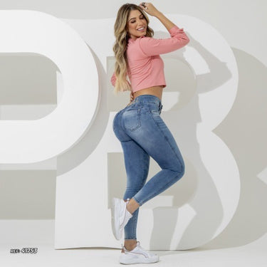 41753 PITBULL CALÇA JEABS COM BORDADO MO COS