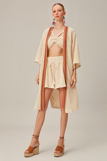 502KF000104 LP KAFTAN ALONGADO CRU