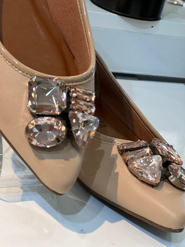 MR POINTED TOE SLIPPERS WITH PEACH STONES