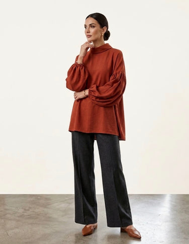 SX10 - BLUSA OMBRO DESSCOLADO LACO COSTAS SAX