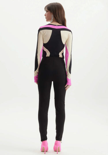532LG000003 LP HIGH-WAISTED LEATHER LEGGINGS