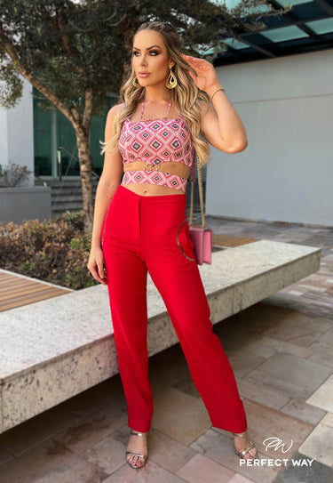 LI215032A- PW PANTS WITH EMBROIDERED CUTTING