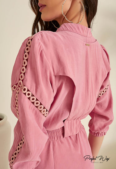 LV26107 - PW VESTIDO CURTO C/GUIPURE