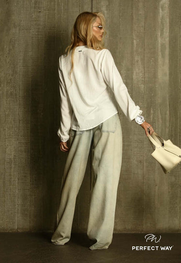 MI511010 - PW CALÇA WIDE LEG FEMININA EM JEANS