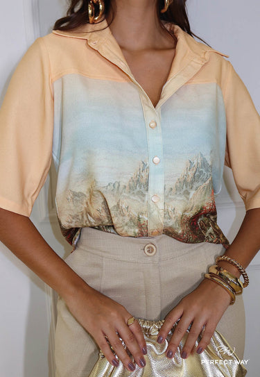 MP415166AM - PW SHIRT WITH EXCLUSIVE PRINT AND BUTTONS