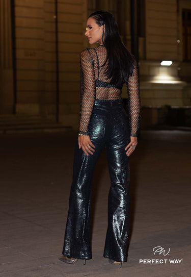 NI444124B - PW CALÇA NEW FLARE EM SARJA LUREX