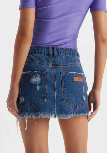 501SA000960 - LP SAIA JEANS MINI BRILHO