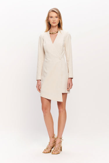 VES33192 - DIMY VESTIDO DE ALFAIATARIA COM BOTAO FORRADO DE VISCOSE