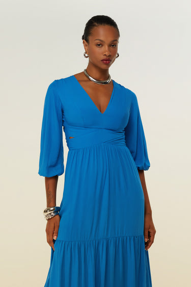 VES33970 - DIMY VESTIDO COM TRANÇADO NAS COSTAS VISCOSE