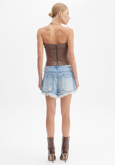 501SH002190- LP SHORT JEANS DETALHE METAL DOU